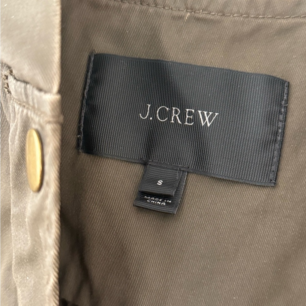 J. Crew Olive Utility Jacket with Hood - Picture 6 of 7